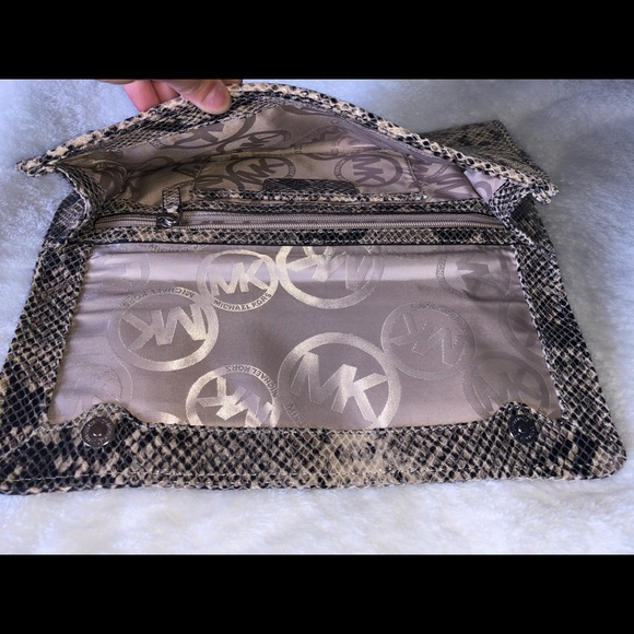 Michael Kors Snakeskin Clutch - Picture 3 of 3